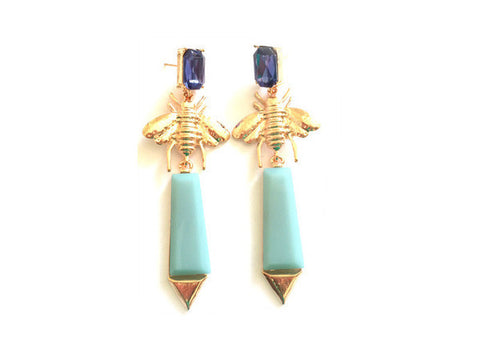 Scarab Beetle Earrings - walk like an Egyptian